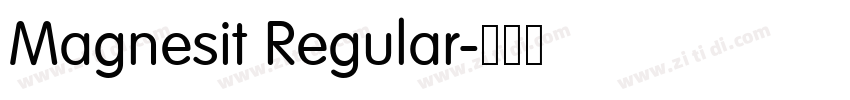 Magnesit Regular字体转换